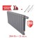 Биметаллический радиатор Royal Thermo Infinity 500 12 сек. VR80 нижнее 80 мм подключение (Silver Satin)