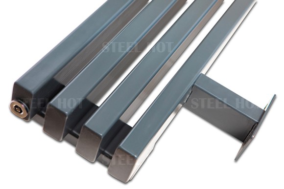 Напольный стальной трубчатый радиатор Steel Hot N 2000 (30-60) боковое и нижнее подключение