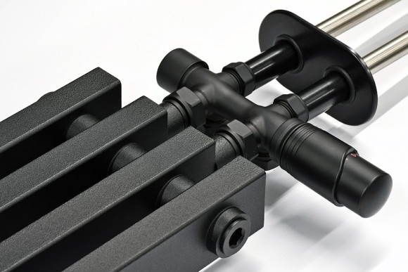 Стальной трубчатый радиатор KZTO Quadrum NEO 50 V-1750 4 сек НП (белый муар RAL 9016)