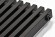 Стальной трубчатый радиатор KZTO Quadrum NEO 50 V-1750 6 сек БП (черный матовый муар RAL 9005)