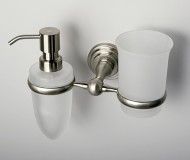 Wasserkraft Ammer К-7089 Держатель стакана и дозатора (матовый хром) Wasserkraft Ammer К-7089 Держатель стакана и дозатора (матовый хром)