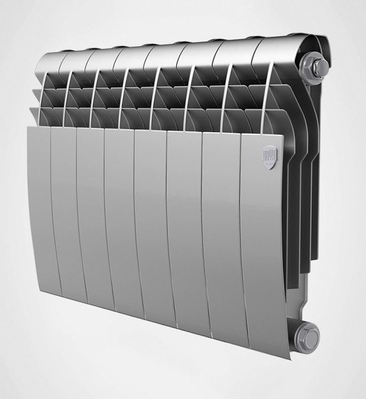 Биметаллический радиатор Радиатор Royal Thermo BiLiner 350 4 сек. боковое подключение (Silver Satin) Биметаллический радиатор Радиатор Royal Thermo BiLiner 350 4 сек. боковое подключение (Silver Satin)