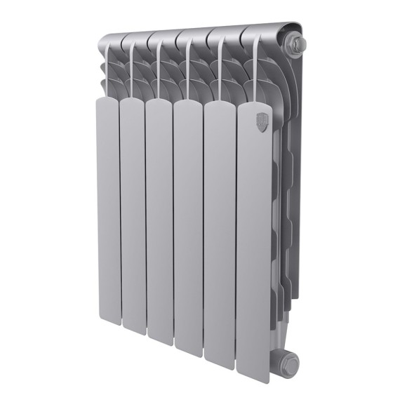 Биметаллический радиатор Радиатор Royal Thermo Revolution Bimetall 500 6 сек. боковое подключение (Silver Satin)