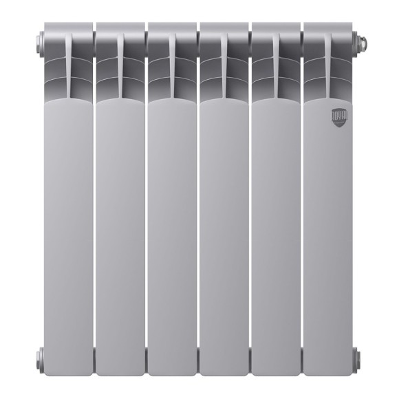 Биметаллический радиатор Радиатор Royal Thermo Revolution Bimetall 500 6 сек. боковое подключение (Silver Satin)