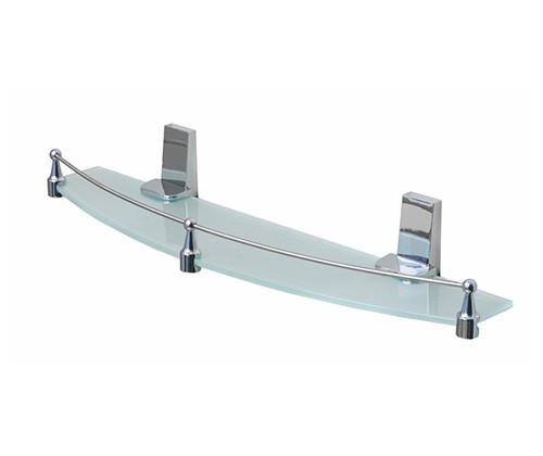 Wasserkraft Lopau K-6044 Полка стеклянная с бортиком (хром)