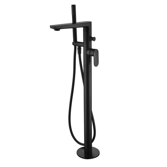Wasserkraft Elbe 7421 Смеситель напольный для ванны (черный Soft-touch) Wasserkraft Elbe 7421 Смеситель напольный для ванны (черный Soft-touch)