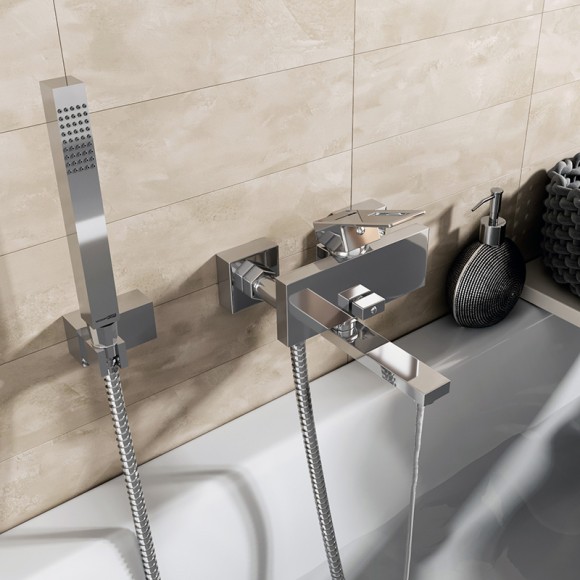Wasserkraft Alme 1501 Смеситель для ванны с коротким изливом (хром) Wasserkraft Alme 1501 Смеситель для ванны с коротким изливом (хром)