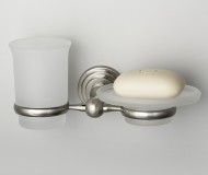 Wasserkraft Ammer К-7026 Держатель стакана и мыльницы (матовый хром) Wasserkraft Ammer К-7026 Держатель стакана и мыльницы (матовый хром)