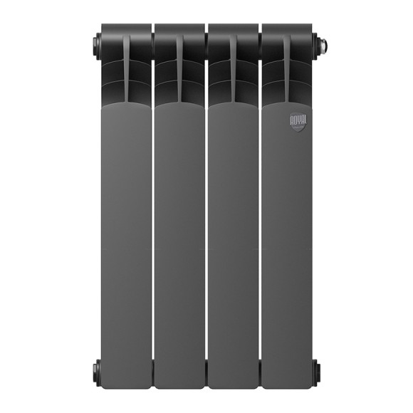 Биметаллический радиатор Радиатор Royal Thermo Revolution Bimetall 500 4 сек. боковое подключение (Noir Sable) Биметаллический радиатор Радиатор Royal Thermo Revolution Bimetall 500 4 сек. боковое подключение (Noir Sable)