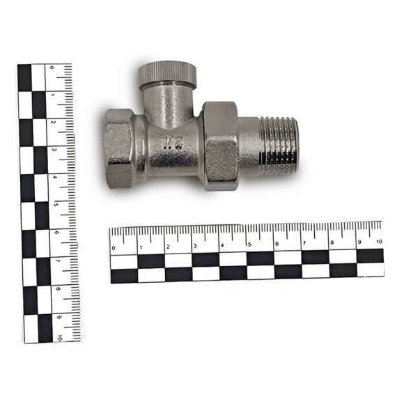 Запорный клапан Primoclima Armature прямой 1/2" (никель) Запорный клапан Primoclima Armature прямой 1/2" (никель)