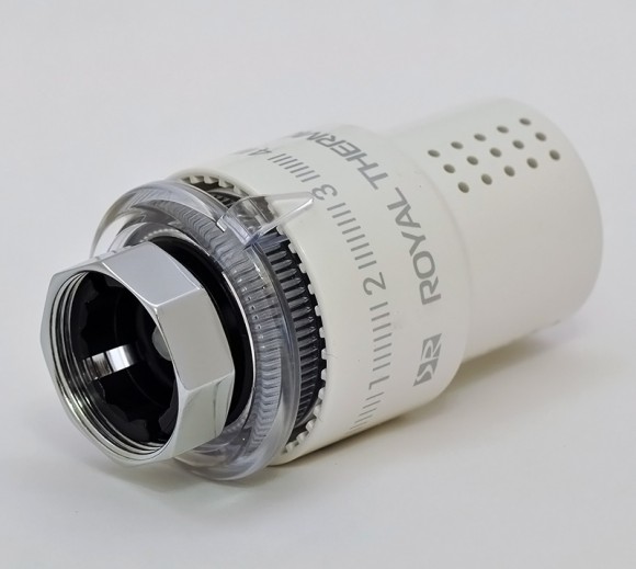 Термоголовка жидкостная ROYAL THERMO Design М30х1,5 (Белый)* Термоголовка жидкостная ROYAL THERMO Design М30х1,5 (Белый)*
