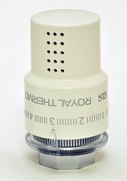 Термоголовка жидкостная ROYAL THERMO Design М30х1,5 (Белый)* Термоголовка жидкостная ROYAL THERMO Design М30х1,5 (Белый)*