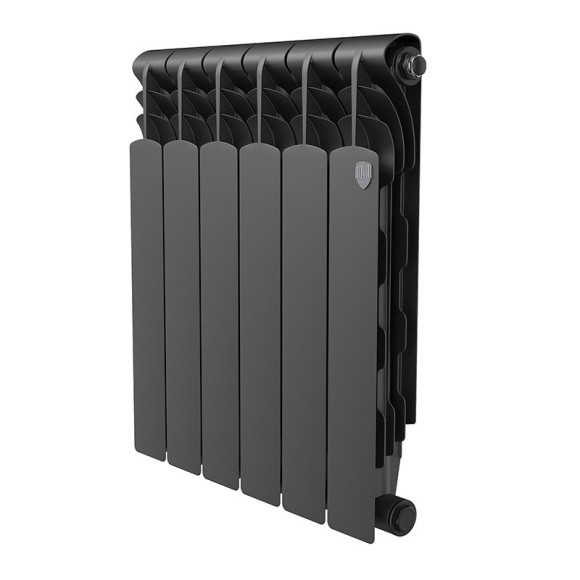 Биметаллический радиатор Радиатор Royal Thermo Revolution Bimetall 500 6 сек. боковое подключение (Noir Sable) Биметаллический радиатор Радиатор Royal Thermo Revolution Bimetall 500 6 сек. боковое подключение (Noir Sable)