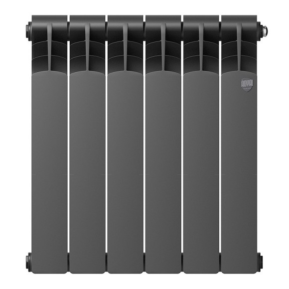 Биметаллический радиатор Радиатор Royal Thermo Revolution Bimetall 500 6 сек. боковое подключение (Noir Sable) Биметаллический радиатор Радиатор Royal Thermo Revolution Bimetall 500 6 сек. боковое подключение (Noir Sable)