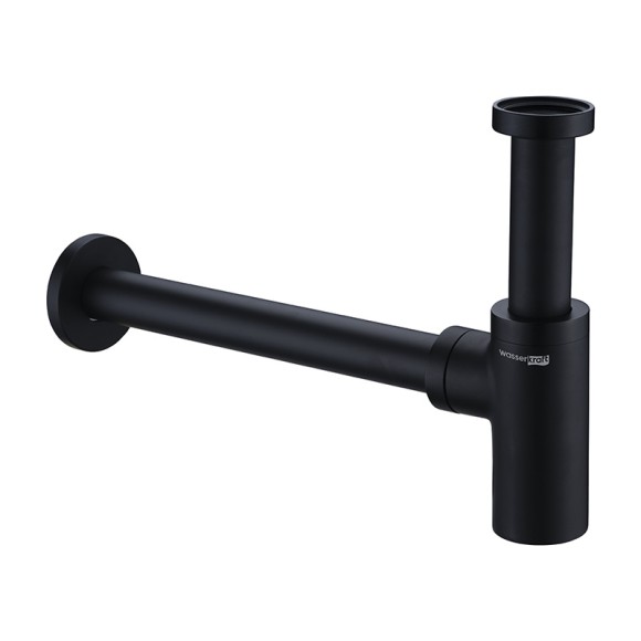 Wasserkraft A094 Сифон для раковины (черный Soft-touch)