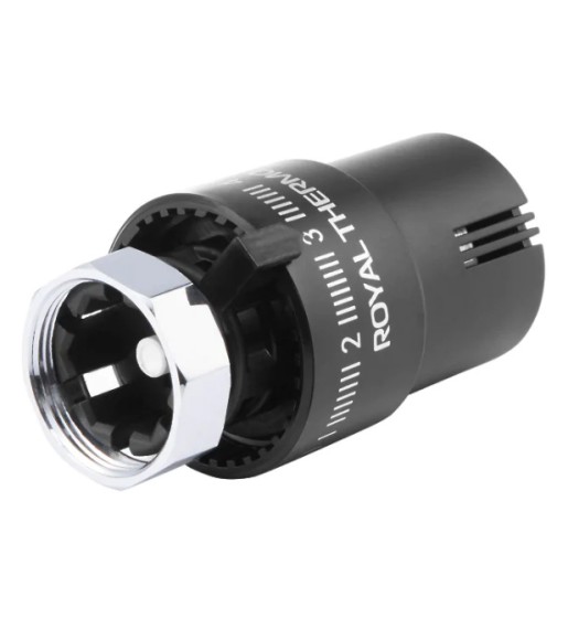 Термоголовка жидкостная ROYAL THERMO М30х1,5 (Черный)