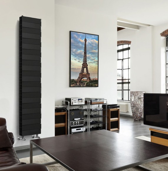 Вертикальный радиатор Royal Thermo PianoForte TOWER 200 18 сек Noir Sable нижнее подключение