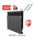 Биметаллический радиатор Радиатор Royal Thermo Revolution Bimetall 500 8 сек. боковое подключение (Noir Sable)