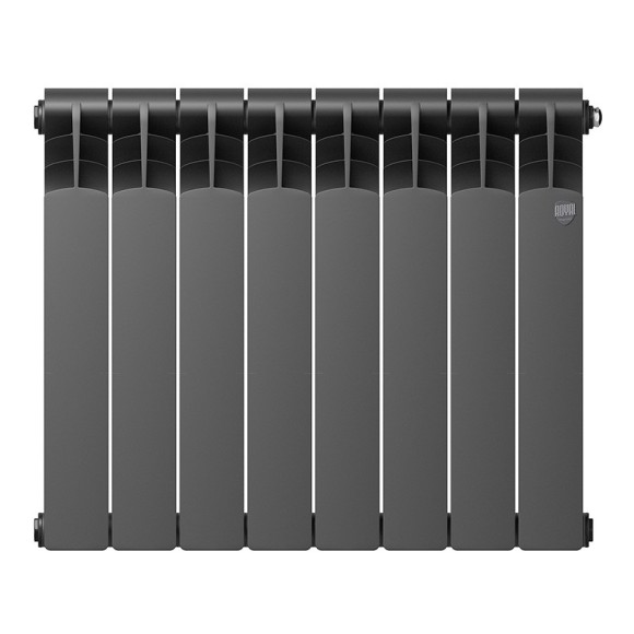 Биметаллический радиатор Радиатор Royal Thermo Revolution Bimetall 500 8 сек. боковое подключение (Noir Sable) Биметаллический радиатор Радиатор Royal Thermo Revolution Bimetall 500 8 сек. боковое подключение (Noir Sable)