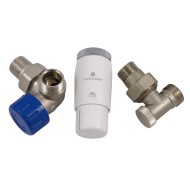 Комплект трехосевой левый, никель SCHLOSSER DN15 GZ1/2 x M22x1,5 с головкой Мини M30x1,5 Комплект трехосевой левый, никель SCHLOSSER DN15 GZ1/2 x M22x1,5 с головкой Мини M30x1,5
