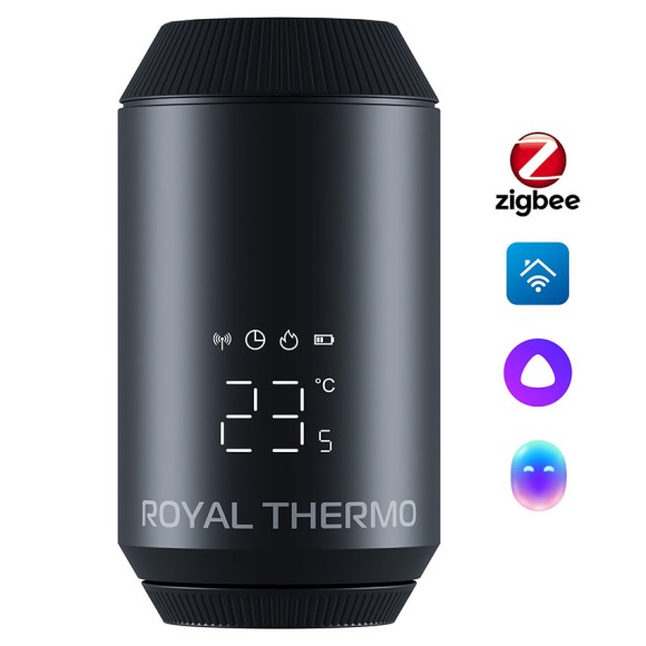Термостат радиаторный электронный Royal Thermo Smart Heat 2.0 (Черный)