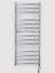 GROTA Vento 530*1200мм, ТЭН Terma MOA Silver mat серебро, Полотенцесушитель Грота, водяной, электрический, хром, матовая нержавейка, дизайн радиатор из нержавеющей стали, дизайнерские полотенцесушители фото, комплект уголков квадрат для подключения водяно