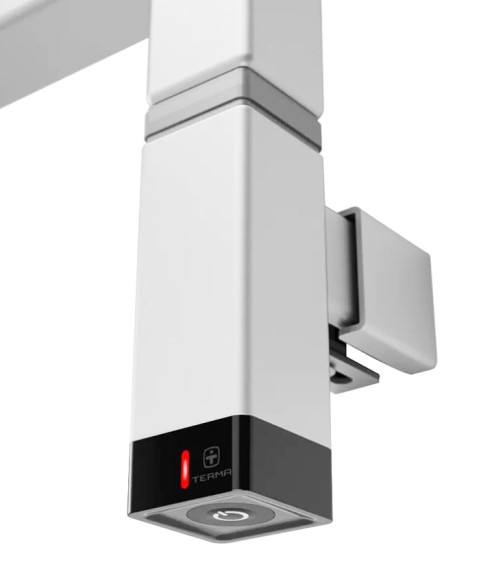 Электро ТЭН TERMA ONE MS K30x30 внешний 400 Вт белый RAL 9016 (без вилки, с маскировочным элементом)