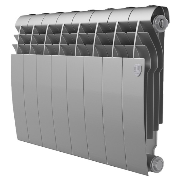 Биметаллический радиатор Радиатор Royal Thermo BiLiner 350 8 сек. боковое подключение (Silver Satin)