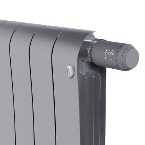 Термостат радиаторный электронный Royal Thermo Smart Heat 2.0 (Серебристый) Термостат радиаторный электронный Royal Thermo Smart Heat 2.0 (Серебристый)