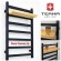 TERMA SIMPLE, metallic black, Электрический полотенцесушитель, черный RAL 9005, вешалки и полки TERMA SIMPLE 500, полка TERMA SIMPLE 500 мм, фото
