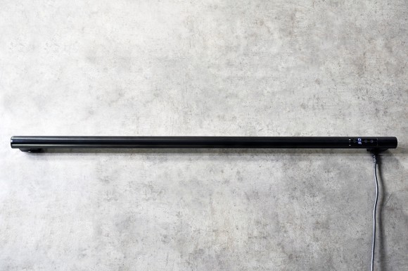 Art Of Space STICK TESLA электрический полотенцесушитель из черной стали (полир. под хром, 800 х 32) с "сухим" ТЭНом   