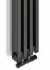 Стальной трубчатый радиатор KZTO Quadrum NEO 50 V-1750 4 сек НП (черный матовый муар RAL 9005)