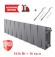Биметаллический радиатор Royal Thermo PianoForte 200 16 сек. VR80 нижнее 80 мм подключение (Silver Satin)