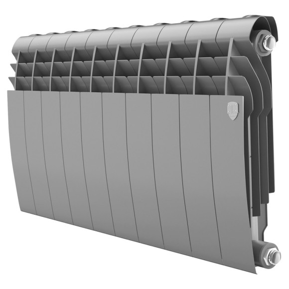 Биметаллический радиатор Радиатор Royal Thermo BiLiner 350 10 сек. боковое подключение (Silver Satin)