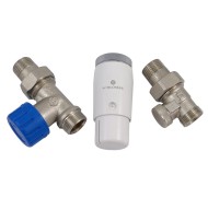 Комплект проходной, никель SCHLOSSER DN15 GZ1/2 x M22x1,5 с головкой Мини M30x1,5