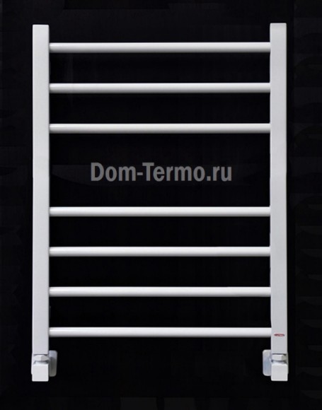 водяные полотенцесушители GROTA  EcoClassic 530-600 мм, цвет белый RAL 9016, ширина 30 см, Dom-Termo.ru, полотенцесушитель Грота водяной и электрический из нержавеющей стали, белый комплект уголков "Квадрат" для подключения водяного полотенцесушителя, фот