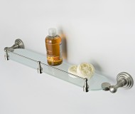 Wasserkraft Ammer К-7044 Полка стеклянная с бортиком (матовый хром) Wasserkraft Ammer К-7044 Полка стеклянная с бортиком (матовый хром)