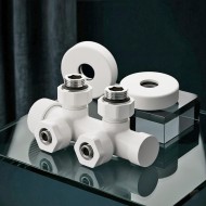Узел нижнего подключения термостатический угловой Royal Thermo Design Pro 15мм М30х1,5 (Белый) Узел нижнего подключения термостатический угловой Royal Thermo Design Pro 15мм М30х1,5 (Белый)