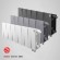 Биметаллический радиатор Royal Thermo PianoForte 200 20 сек. VR80 нижнее 80 мм подключение (Silver Satin)
