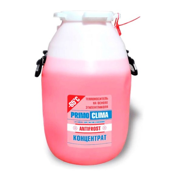 Теплоноситель Primoclima Antifrost концентрат (Этиленгликоль) -65C 50 кг бочка (цвет красный)