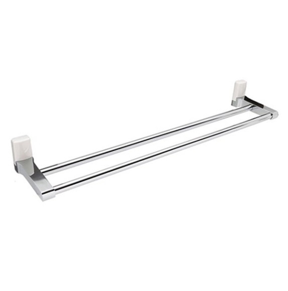 Wasserkraft Leine K-5040WHITE Держатель полотенец двойной (белый - хром) Wasserkraft Leine K-5040WHITE Держатель полотенец двойной (белый - хром)