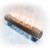 Напольный конвектор SAVVA серия Timber KN Boost 170х280 (беленый дуб) нижнее 50 мм подключение