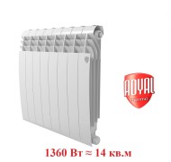 Биметаллический радиатор Радиатор Royal Thermo BiLiner 500 8 сек. боковое подключение (Bianco Traffico)