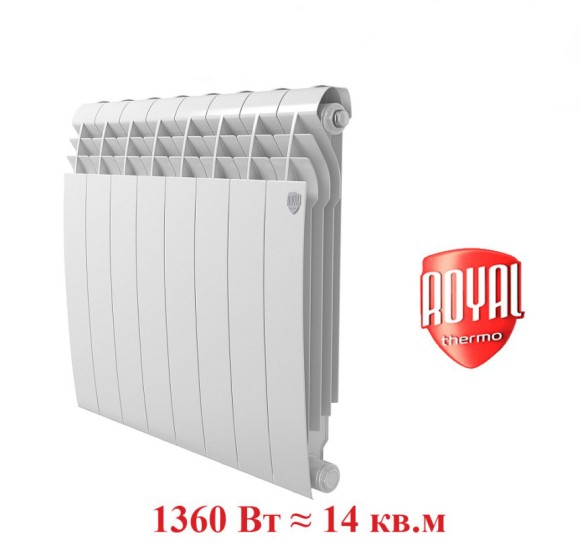 Биметаллический радиатор Радиатор Royal Thermo BiLiner 500 8 сек. боковое подключение (Bianco Traffico) Биметаллический радиатор Радиатор Royal Thermo BiLiner 500 8 сек. боковое подключение (Bianco Traffico)