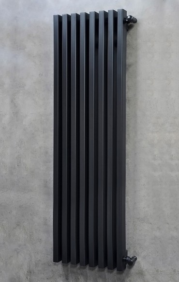 Радиатор стальной трубчатый LOTEN GREY V 1500 8 сек. (боковое подключение, RAL9005)