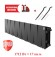 Биметаллический радиатор Royal Thermo PianoForte 200 16 сек. VR80 нижнее 80 мм подключение (Noir Sable)