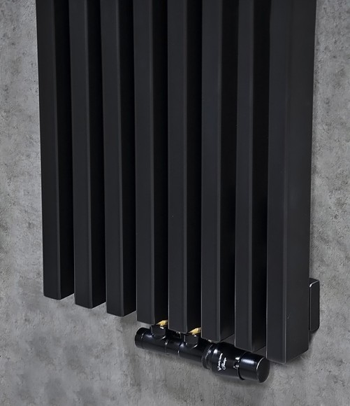 Радиатор стальной трубчатый LOTEN GREY V 1500 8 сек. (НП центр., RAL9005) 