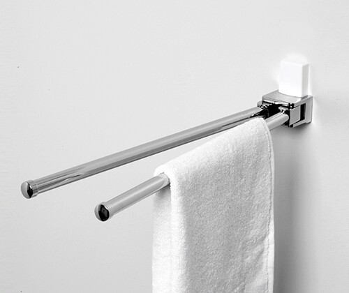 Wasserkraft Leine K-5031WHITE Держатель двойной для полотенец (белый - хром) Wasserkraft Leine K-5031WHITE Держатель двойной для полотенец (белый - хром)