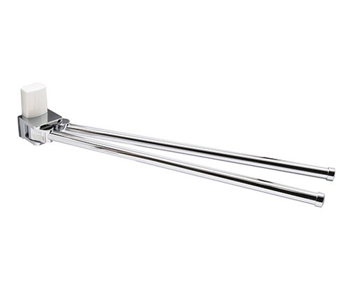Wasserkraft Leine K-5031WHITE Держатель двойной для полотенец (белый - хром) Wasserkraft Leine K-5031WHITE Держатель двойной для полотенец (белый - хром)