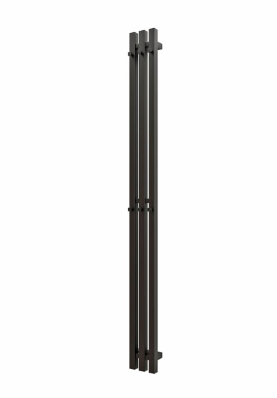 Grota Corsa 130х1500мм (3 сек) с крючками (черный 9005 мат.) водяной дизайн радиатор из нержавеющей стали Grota Corsa 130х1500мм (3 сек) с крючками (черный 9005 мат.) водяной дизайн радиатор из нержавеющей стали